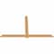 Ekena Millwork Eugene Smooth Timber Gable Bracket, Western Red Cedar, 96"W x 56"H x 1 1/2"D x 5 1/2"F, 14/12 Pitch GBW096X56X0206EUG00SWR - alternate 4